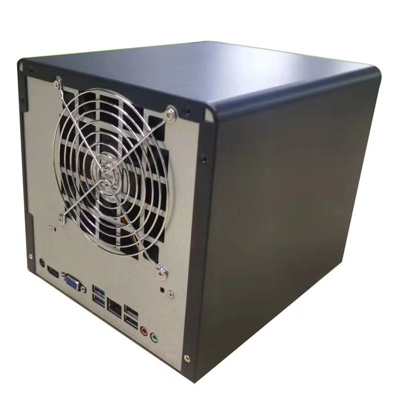 Behuizing Nas Storage Server Chassis Huishouden 4 Bay Computer Case Aluminium legering Panel