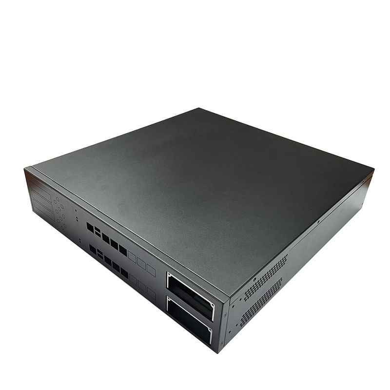 12 Bay 16 Bay Rackmount Gpu Custom Server Chassis Zwart poeder gespoten behuizing Switch