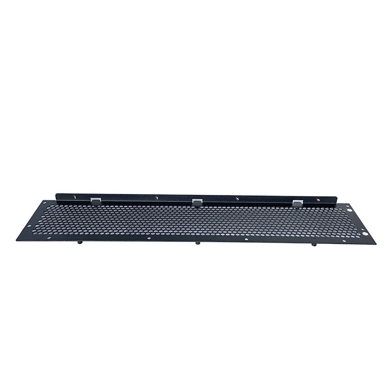 Stalen Aluminium Plaat Metalen Fabricatie Ontwerp 1U 2U 3U 4U 19 Inch Rack Geventileerd Blanking Panel Metalen Case Box