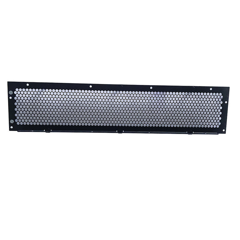 Stalen Aluminium Plaat Metalen Fabricatie Ontwerp 1U 2U 3U 4U 19 Inch Rack Geventileerd Blanking Panel Metalen Case Box