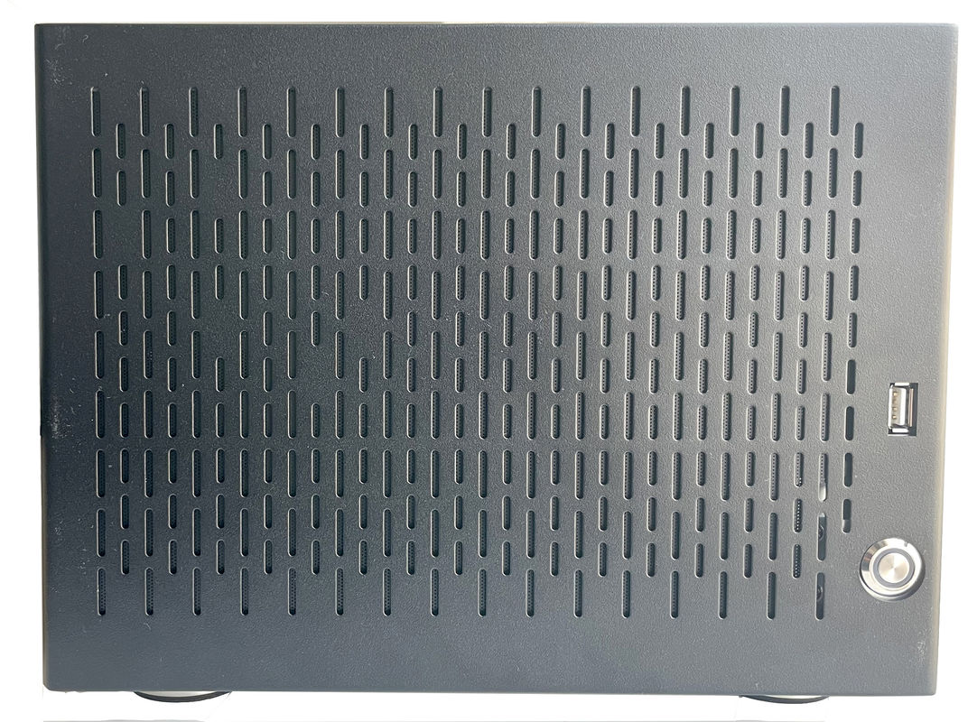 6 Bay Household NAS Storage Server Chassis met zwart aluminium legering paneel behuizing