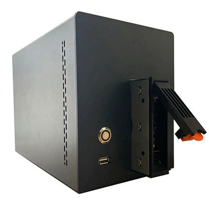 Behuizing Nas Storage Server Chassis Huishouden 2 Bay Computer Case Aluminium legering Panel