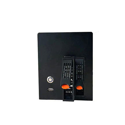 Behuizing Nas Storage Server Chassis Huishouden 2 Bay Computer Case Aluminium legering Panel